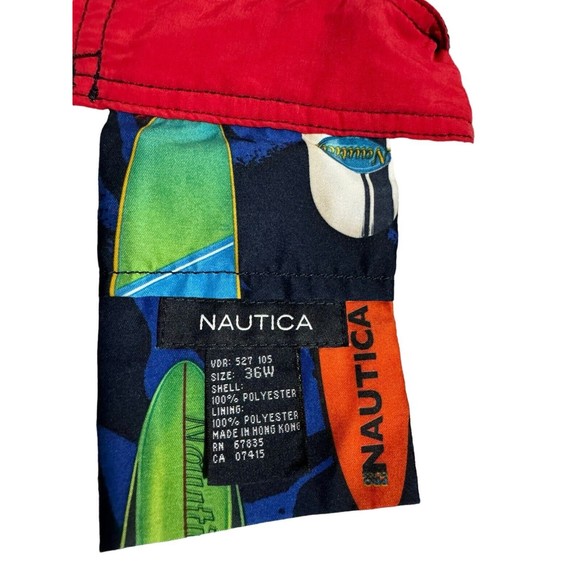 Nautica Men's 36W Swim Trunks Board Shorts Surfboard Pattern Inside&Out Pockets - Picture 8 of 12